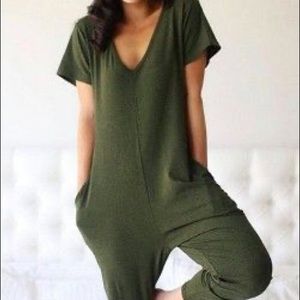 Smash and Tess Sunday romper olive green